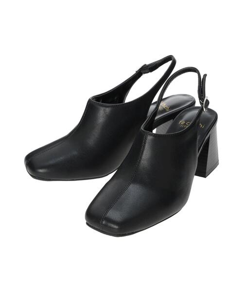 Te chichi TERRASSE(テチチテラス)の「チャンキーヒールバックバンドミュール《2025spring catalog item》(その他シューズ・レディース・オフホワイト/ベージュ/ブラック・L/M)」の2枚目の写真