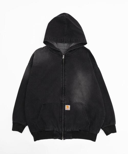 WEGO（ウィゴー）の「WEGO/ヴィンテージウォッシュデニムBIGフードブルゾン（ブルゾン・メンズ・コバルトブルー/ブラック・FREE）」の21枚目の写真