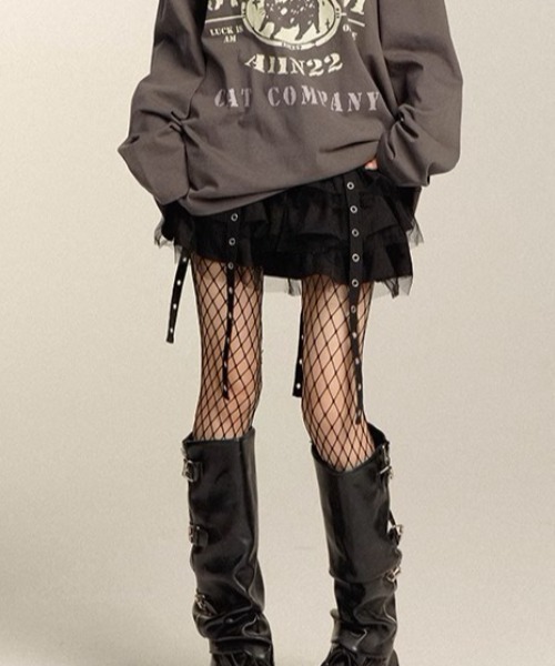 .KOM(ドットコム)の「A'GEM/9 × .kom 『.KOM/ドットケーオーエム』 Dカンフリルスカート(スカート・レディース・ブラック・M/S)」の9枚目の写真
