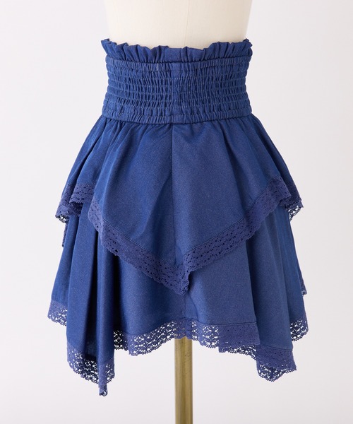 Seemi. byNICECLAUP（ シーミーバイナイスクラップ）の「【Seemi.】イレヘムミニスカート（スカート・レディース・オフホワイト/ピンク/ブルー系その他/ドット・FREE）」の6枚目の写真