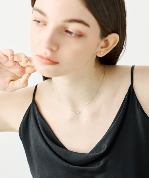 レイヤー] PT900/850 ダイヤモンド ネックレス（ネックレス）｜ete