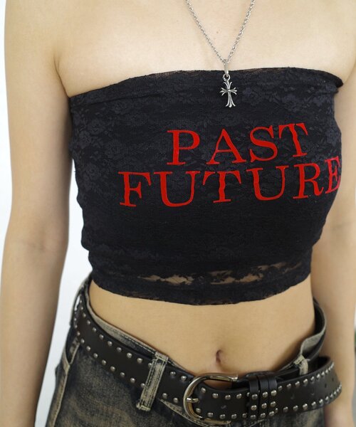 WHO'S WHO gallery(フーズフーギャラリー)の「PAST FUTURE レースベアトップ(キャミソール・レディース・ブラック/ホワイト・FREE)」の10枚目の写真