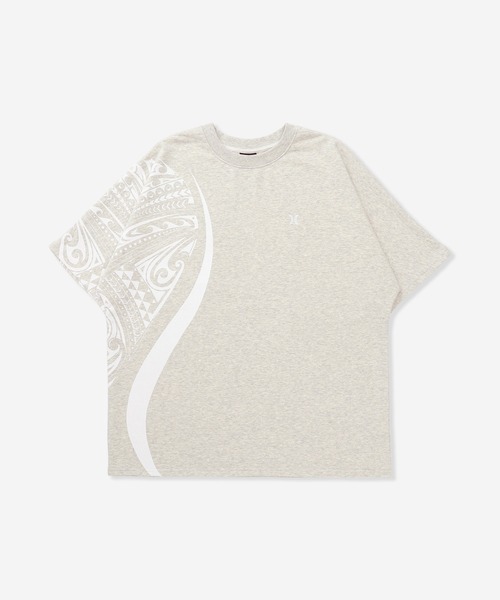 Hurley （ハーレー）の「【Hurley/ハーレー】ロゴデザインTシャツ　吸汗速乾　TERRY TRIBAL ICON OVRSZD SS T（Tシャツ/カットソー・メンズ・ピンク/カーキブラウン/ヘザーグレー/グレー系その他/ブラック/ブルーグレー・LARGE/MEDIUM/SMALL/X-LARGE）」の5枚目の写真