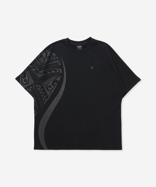 Hurley （ハーレー）の「【Hurley/ハーレー】ロゴデザインTシャツ　吸汗速乾　TERRY TRIBAL ICON OVRSZD SS T（Tシャツ/カットソー・メンズ・ピンク/カーキブラウン/ヘザーグレー/グレー系その他/ブラック/ブルーグレー・LARGE/MEDIUM/SMALL/X-LARGE）」の2枚目の写真