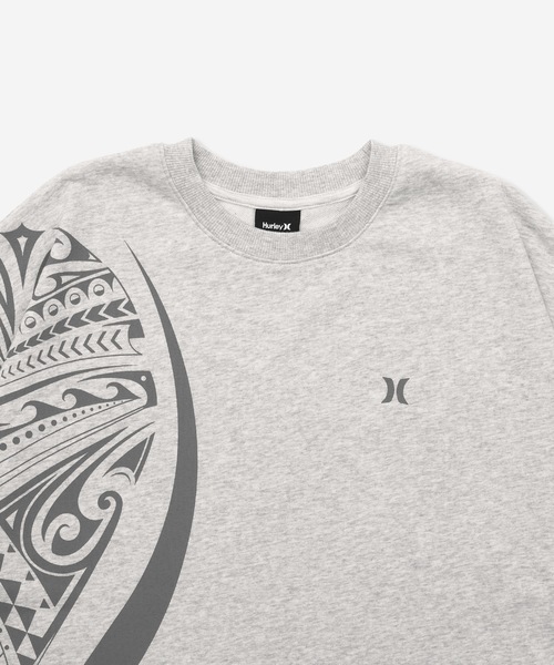 Hurley （ハーレー）の「【Hurley/ハーレー】ロゴデザインTシャツ　吸汗速乾　TERRY TRIBAL ICON OVRSZD SS T（Tシャツ/カットソー・メンズ・ピンク/カーキブラウン/ヘザーグレー/グレー系その他/ブラック/ブルーグレー・LARGE/MEDIUM/SMALL/X-LARGE）」の20枚目の写真