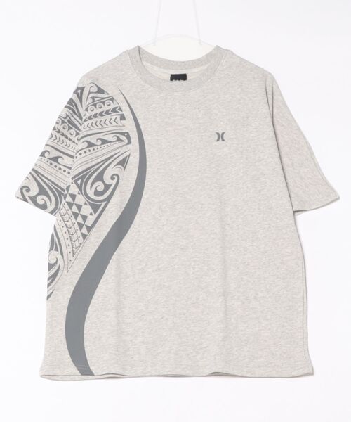 Hurley （ハーレー）の「【Hurley/ハーレー】ロゴデザインTシャツ　吸汗速乾　TERRY TRIBAL ICON OVRSZD SS T（Tシャツ/カットソー・メンズ・ピンク/カーキブラウン/ヘザーグレー/グレー系その他/ブラック/ブルーグレー・LARGE/MEDIUM/SMALL/X-LARGE）」の12枚目の写真