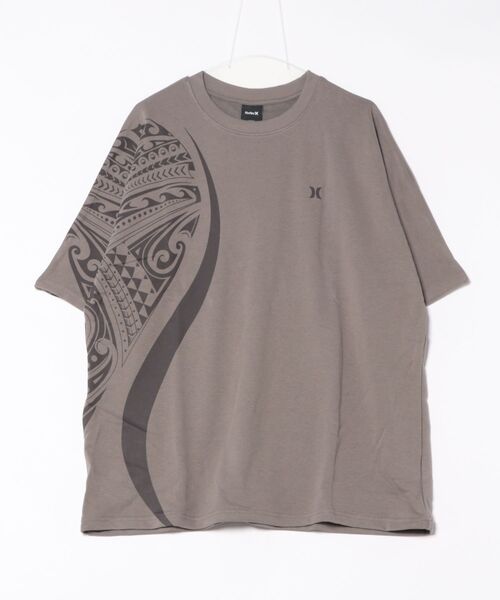 Hurley （ハーレー）の「【Hurley/ハーレー】ロゴデザインTシャツ　吸汗速乾　TERRY TRIBAL ICON OVRSZD SS T（Tシャツ/カットソー・メンズ・ピンク/カーキブラウン/ヘザーグレー/グレー系その他/ブラック/ブルーグレー・LARGE/MEDIUM/SMALL/X-LARGE）」の8枚目の写真