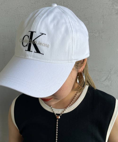   Jeans CKJ モノグラム刺繍ロゴキャップ Calvin Klein Jeans/カルバンクラインジーンズ] モノグラムロゴ