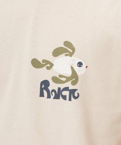 RVCA(ルーカ)の「RVCA メンズ 【LAURYN ALVAREZ】 LA FISHSCHOOL SS Tシャツ 【2025年春夏モデル】/ルーカバックプリント半袖Tシャツ(Tシャツ/カットソー・メンズ・クリーム・LARGE/MEDIUM/SMALL/X-LARGE)」の3枚目の写真