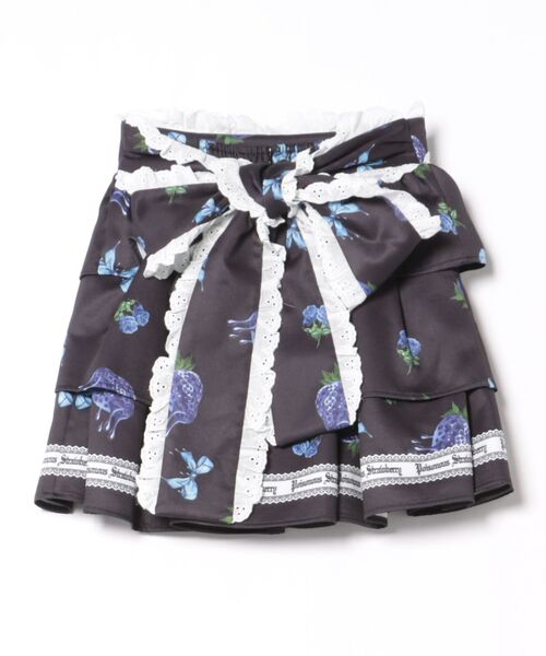 Jamie エーエヌケー（ジェイミーエーエヌケー）の「ゴシックメルトストロベリースカート（スカート・レディース・レッド/ブルー・M）」の3枚目の写真