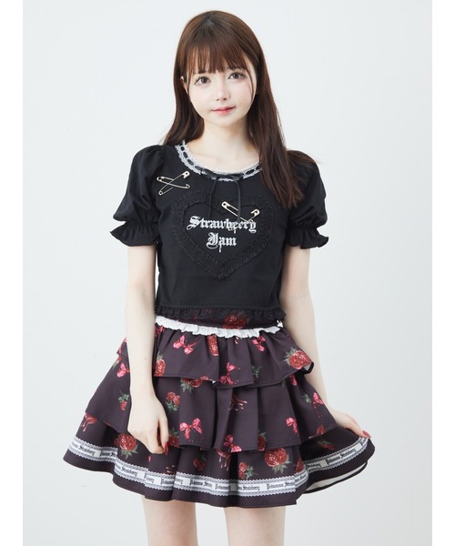 Jamie エーエヌケー（ジェイミーエーエヌケー）の「ゴシックメルトストロベリースカート（スカート・レディース・レッド/ブルー・M）」の17枚目の写真