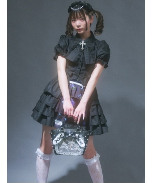 Jamie エーエヌケー（ジェイミーエーエヌケー）の「ゴシックメルトストロベリースカート（スカート・レディース・レッド/ブルー・M）」の4枚目の写真