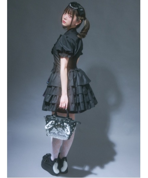 Jamie エーエヌケー（ジェイミーエーエヌケー）の「ゴシックメルトストロベリースカート（スカート・レディース・レッド/ブルー・M）」の7枚目の写真