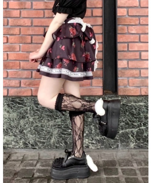 Jamie エーエヌケー（ジェイミーエーエヌケー）の「ゴシックメルトストロベリースカート（スカート・レディース・レッド/ブルー・M）」の12枚目の写真