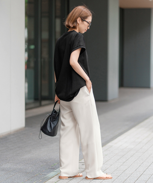 FRAMeWORK｜トリアセエアリークロスストレートパンツ | Rakuten