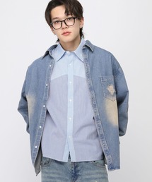 LAND MUSEUM | LAND MUSEUM／ダメージデニムシャツ(シャツ/ブラウス)