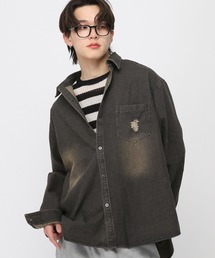 LAND MUSEUM | 3.3 Field Trip／ダメージデニムシャツ(シャツ/ブラウス)