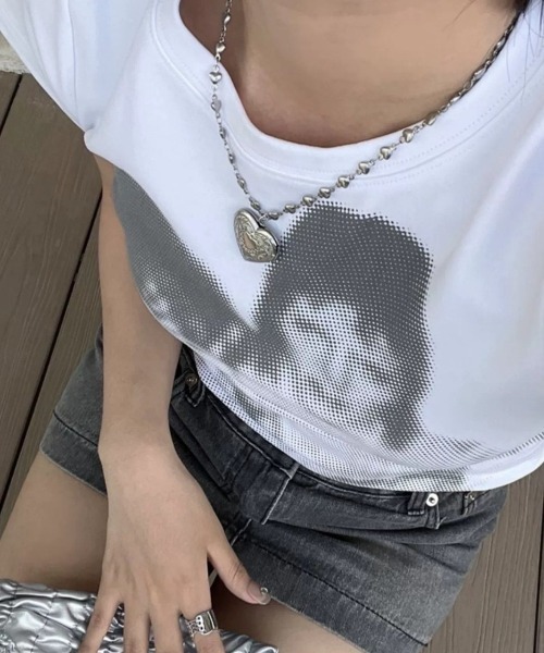 UP START（アップスタート）の「【LAMPOON】ハートチャームネックレス（ネックレス・レディース・シルバー・FREE）」の5枚目の写真