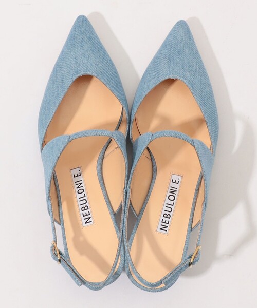 セール】NEBULONI E. CUTWORK ミュールパンプス（パンプス