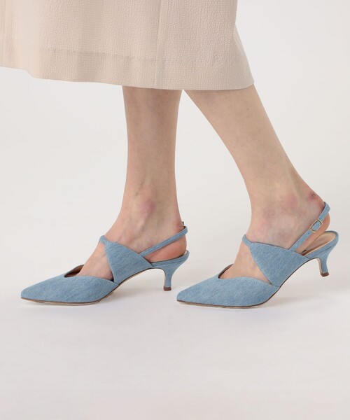 セール】NEBULONI E. CUTWORK ミュールパンプス（パンプス