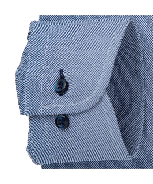 TOKYO SHIRTS（トウキョウシャツ）の「形態安定ノーアイロン ボタンダウン 長袖ストレッチビジネスワイシャツ（ビジネスシャツ・メンズ・ブルー・首回り43cm-裄丈86cm/首回り39cm-裄丈84cm/首回り41cm-裄丈82cm/首回り41cm-裄丈86cm/首回り42cm-裄丈82cm/首回り42cm-裄丈86cm/首回り43cm-裄丈82cm/首回り37cm-裄丈80cm/首回り39cm-裄丈80cm/首回り37cm-裄丈84cm）」の3枚目の写真