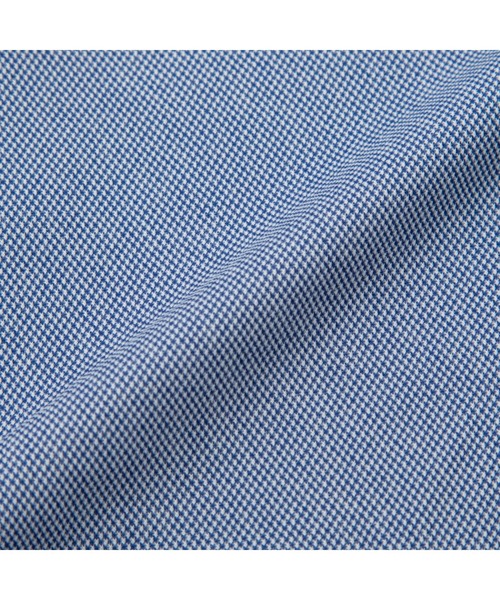 TOKYO SHIRTS（トウキョウシャツ）の「形態安定ノーアイロン ボタンダウン 長袖ストレッチビジネスワイシャツ（ビジネスシャツ・メンズ・ブルー・首回り43cm-裄丈86cm/首回り39cm-裄丈84cm/首回り41cm-裄丈82cm/首回り41cm-裄丈86cm/首回り42cm-裄丈82cm/首回り42cm-裄丈86cm/首回り43cm-裄丈82cm/首回り37cm-裄丈80cm/首回り39cm-裄丈80cm/首回り37cm-裄丈84cm）」の5枚目の写真