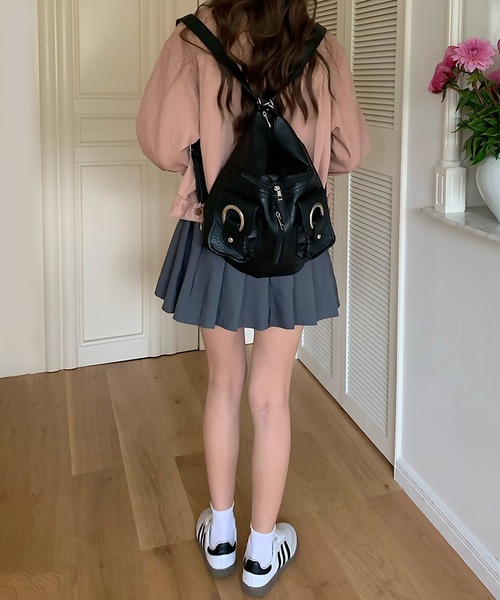 blackdia ocean（ブラックダイヤオーシャン）の「blackdia ocean 2WAYバックルポケットレザーバッグ（ショルダーバッグ・レディース・ブラック/ホワイト・FREE）」の12枚目の写真