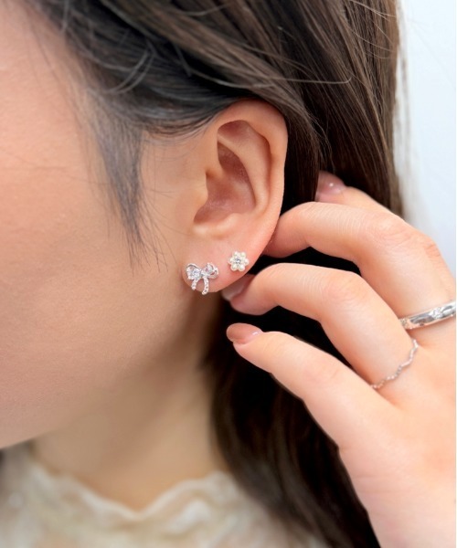 Hackney Nine AMOUR LOVE ピアス 2ペアセット Hackney Nine AMOUR LOVE ピアス 2ペアセット（セール】フラワー