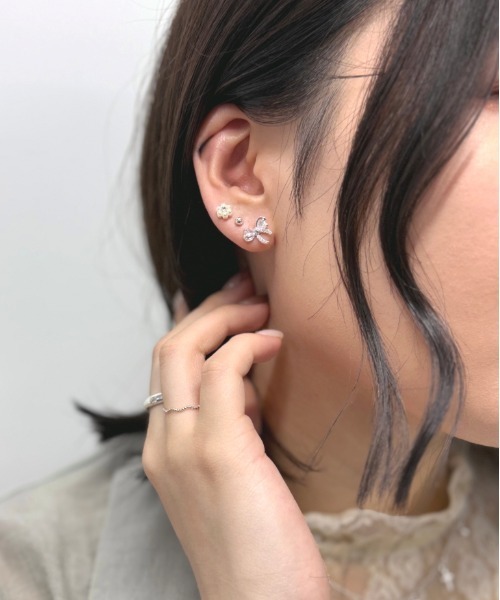 あるじゃん 祐天寺 ピアス 4mm Corner stripe 6g あるじゃん 祐天寺 ピアス 4mm Corner stripe 6g アクセサリー