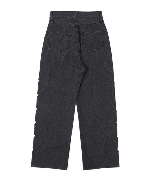 WEGO（ウィゴー）の「WEGO/ハートサイドラインストレートパンツ（デニムパンツ・レディース・ブラック/ライトインディゴブルー・SMALL/MEDIUM）」の17枚目の写真