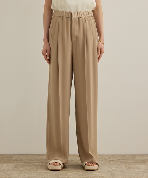 ROPE'(ロペ)の「【洗える・カセット服】ライトトリアセイージーワイドパンツ/お仕事・通勤・セットアップ対応(その他パンツ・レディース・ベージュ/ネイビー/ブルー/ワイン/ブラック・36/38)」の16枚目の写真