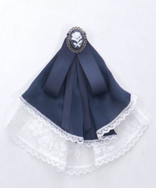 axes femme（アクシーズファム）の「ジャボ付きレース×フリルブラウス（シャツ/ブラウス・レディース・ブラック/ネイビー/キナリ・LARGE/MEDIUM）」の17枚目の写真