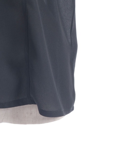 axes femme（アクシーズファム）の「ジャボ付きレース×フリルブラウス（シャツ/ブラウス・レディース・ブラック/ネイビー/キナリ・LARGE/MEDIUM）」の11枚目の写真