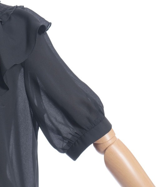 axes femme（アクシーズファム）の「ジャボ付きレース×フリルブラウス（シャツ/ブラウス・レディース・ブラック/ネイビー/キナリ・LARGE/MEDIUM）」の14枚目の写真