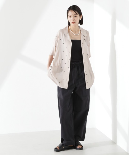 シャツ ナノ様 シアーストライプオーバーサイズロングシャツ(セットアップ可