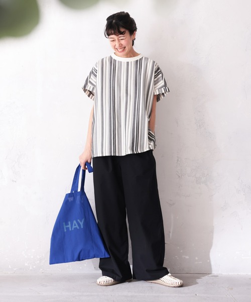 コットンリネンの涼しさワイドパンツ（その他パンツ
