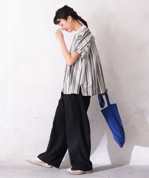 コットンリネンの涼しさワイドパンツ（その他パンツ