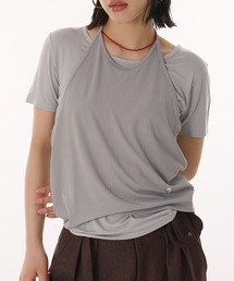【set item】halter neck camisole & sheer t-shirt / ホルターネックキャミソールシアーTシャツ