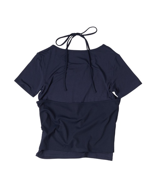MUHET(ミュエータ)の「【set item】halter neck camisole & sheer t-shirt / ホルターネックキャミソールシアーTシャツ(Tシャツ/カットソー・レディース・オフホワイト/グレー/ネイビー・FREE)」の20枚目の写真
