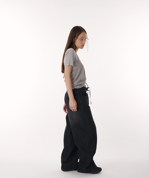 MUHET(ミュエータ)の「【set item】halter neck camisole & sheer t-shirt / ホルターネックキャミソールシアーTシャツ(Tシャツ/カットソー・レディース・オフホワイト/グレー/ネイビー・FREE)」の12枚目の写真