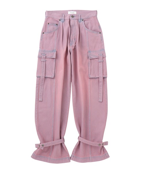 ACLENT（アクレント）の「2WAYカーゴJ/Wデニムパンツ（カーゴパンツ・レディース・ピンク/ブラック・SMALL/MEDIUM）」の10枚目の写真