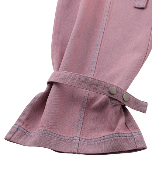 ACLENT（アクレント）の「2WAYカーゴJ/Wデニムパンツ（カーゴパンツ・レディース・ピンク/ブラック・SMALL/MEDIUM）」の5枚目の写真