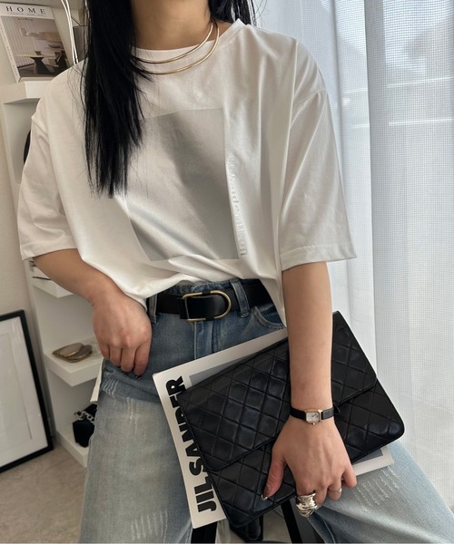 deux amour(ドゥーザムール)の「【ZOZO限定】smillemii._3さんコラボ箔プリントT(Tシャツ/カットソー・レディース・ブラック/ホワイト・FREE)」の10枚目の写真