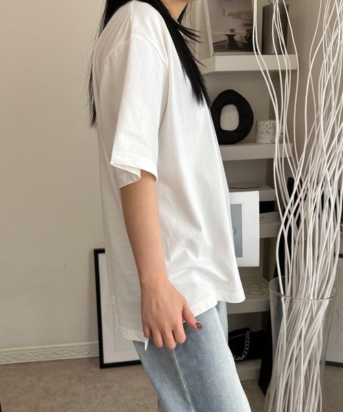 deux amour(ドゥーザムール)の「【ZOZO限定】smillemii._3さんコラボ箔プリントT(Tシャツ/カットソー・レディース・ブラック/ホワイト・FREE)」の12枚目の写真