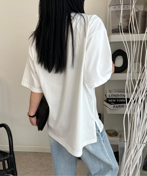 deux amour(ドゥーザムール)の「【ZOZO限定】smillemii._3さんコラボ箔プリントT(Tシャツ/カットソー・レディース・ブラック/ホワイト・FREE)」の14枚目の写真