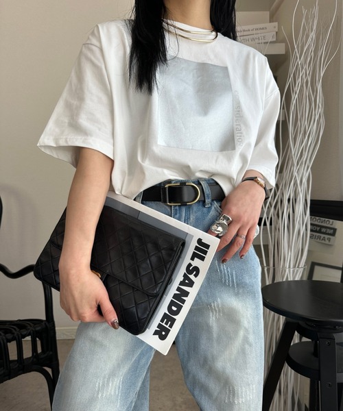 deux amour(ドゥーザムール)の「【ZOZO限定】smillemii._3さんコラボ箔プリントT(Tシャツ/カットソー・レディース・ブラック/ホワイト・FREE)」の17枚目の写真