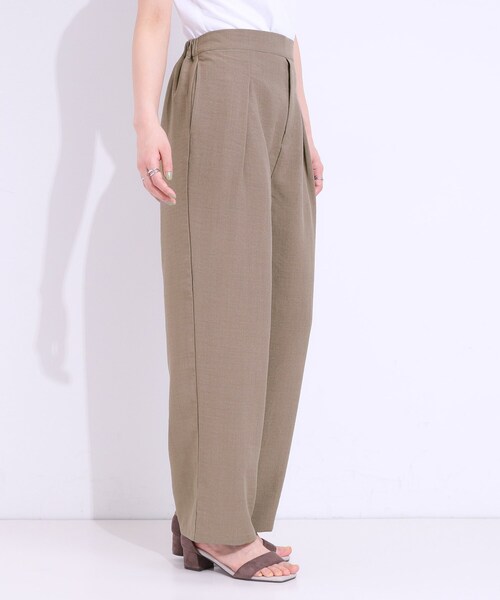 SHOO・LA・RUE（シューラルー）の「【洗える/S-LL】麻調ビンテージストレート（その他パンツ・レディース・ブラック/ライトベージュ/ブラウン系・04/01/02/03）」の8枚目の写真