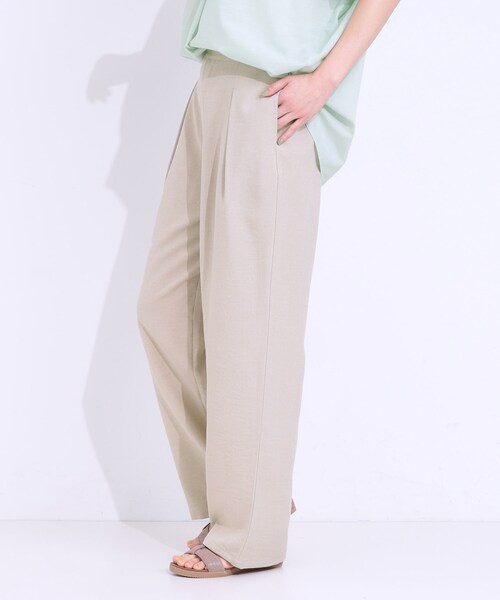 SHOO・LA・RUE（シューラルー）の「【洗える/S-LL】麻調ビンテージストレート（その他パンツ・レディース・ブラック/ライトベージュ/ブラウン系・04/01/02/03）」の13枚目の写真