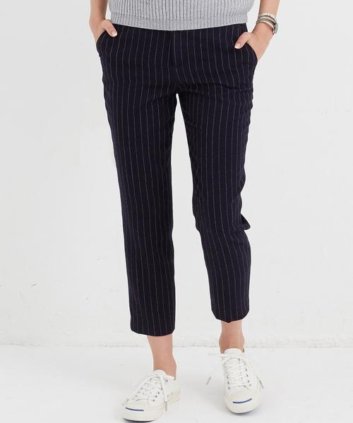 green label relaxing（グリーンレーベルリラクシング）の「CB WカルゼST BACKゴム パンツ◆（その他パンツ・レディース・オフホワイト/ライトグレー/ネイビー・40/38）」の18枚目の写真