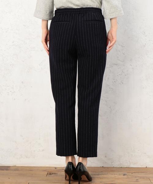 green label relaxing（グリーンレーベルリラクシング）の「CB WカルゼST BACKゴム パンツ◆（その他パンツ・レディース・オフホワイト/ライトグレー/ネイビー・40/38）」の19枚目の写真